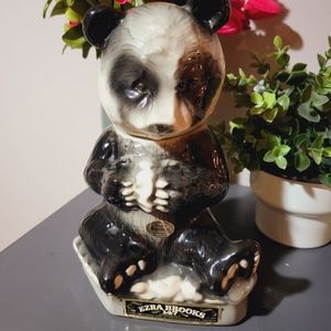 Vintage Ezra Brooks Panda Bear Bourbon Empty Decanter